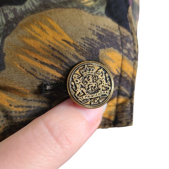 VTG 90s Carol Anderson Collection Womens Dark Floral Moody Blazer Small Jacket - Picture 3 of 12